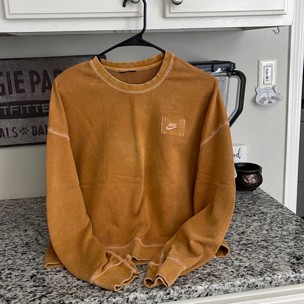 nike acid washed crewneck